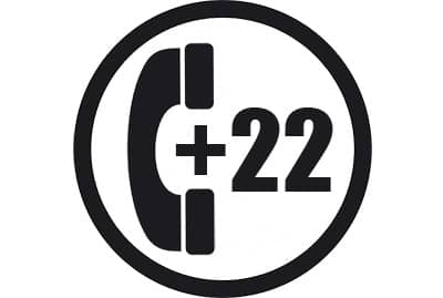 prefijo +22