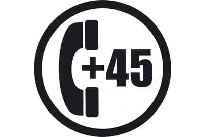 prefijo +45